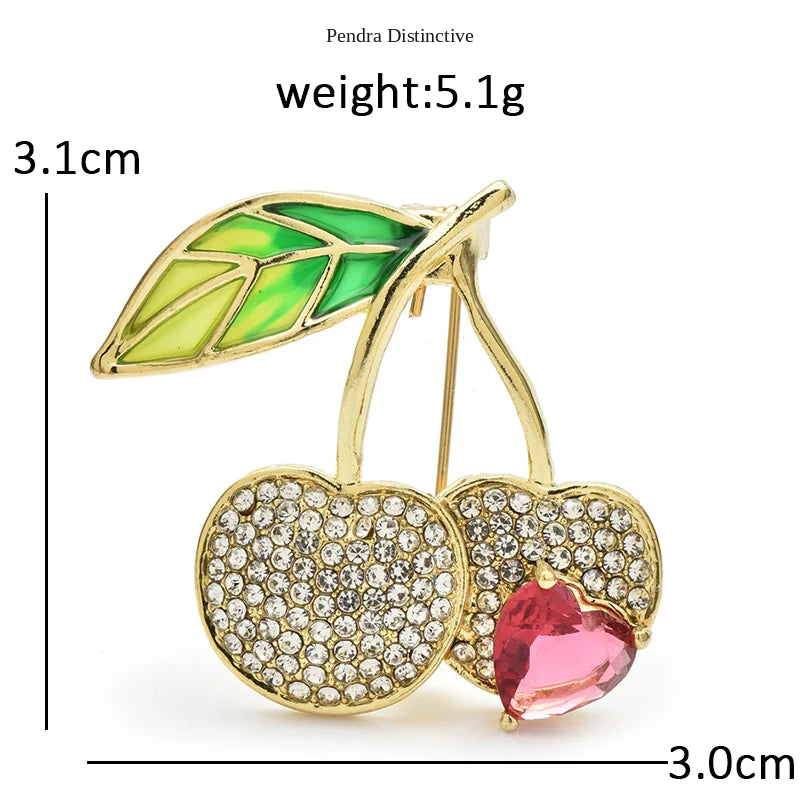 PENDRA Amora Rhinestone Brooch