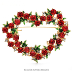 PENDRA Amoria Sparkling Heart Brooch