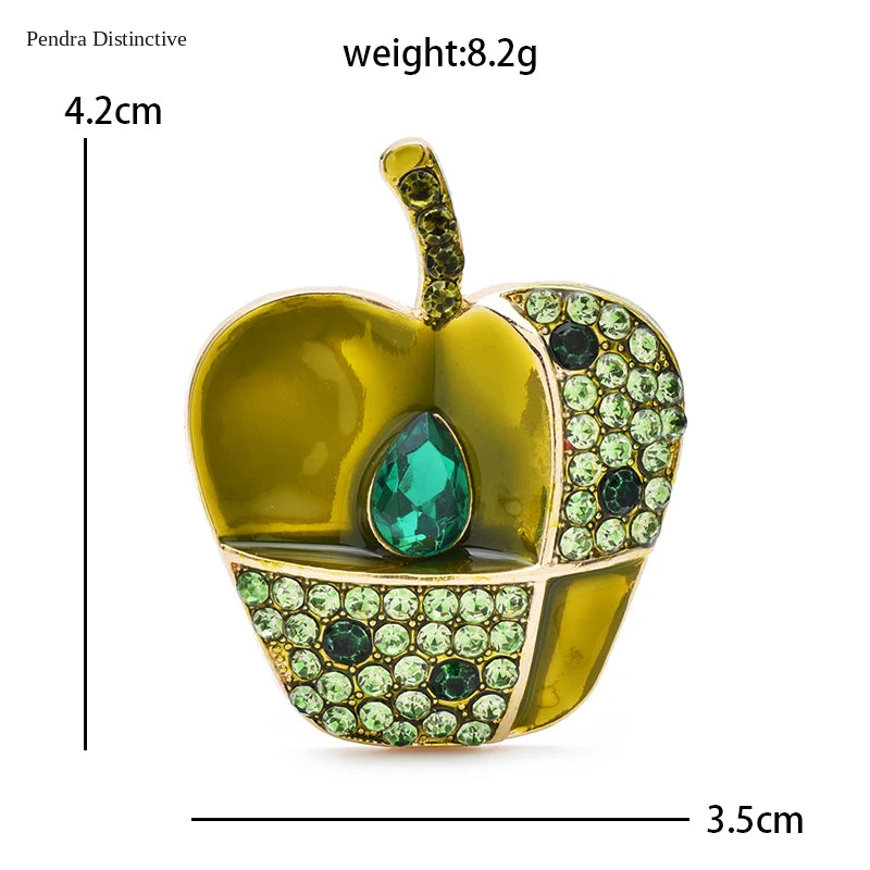 PENDRA Appella Shining Apple Brooch