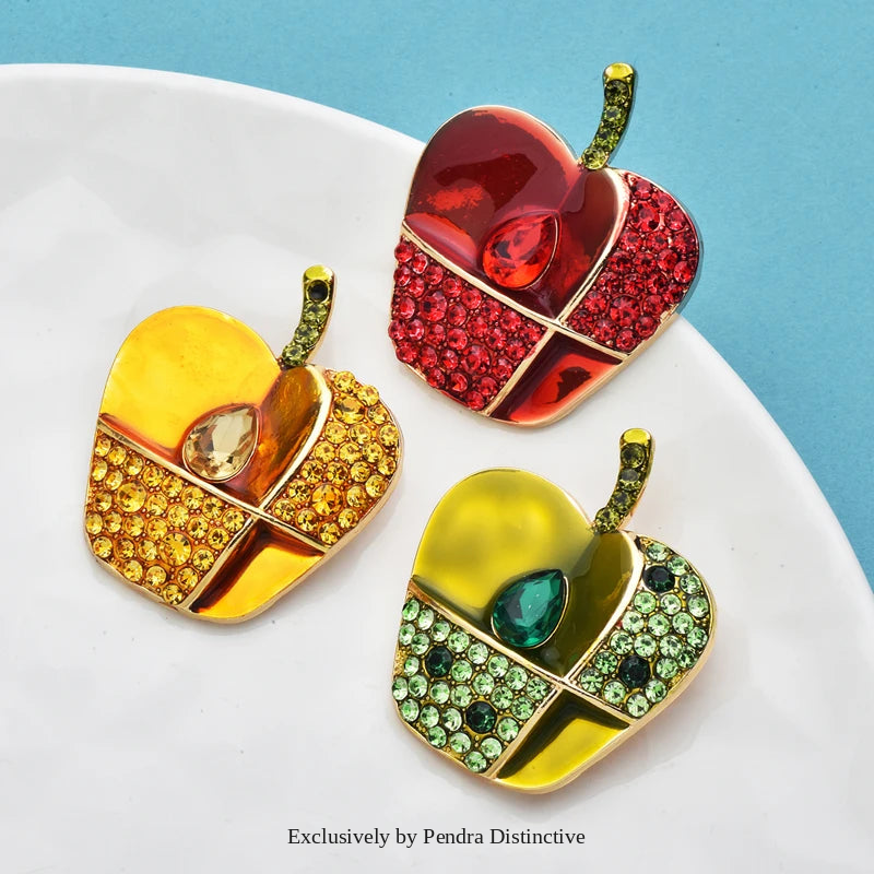 PENDRA Appella Shining Apple Brooch