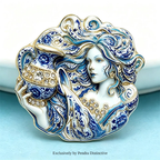 PENDRA Charming Aquarius Lady Brooch