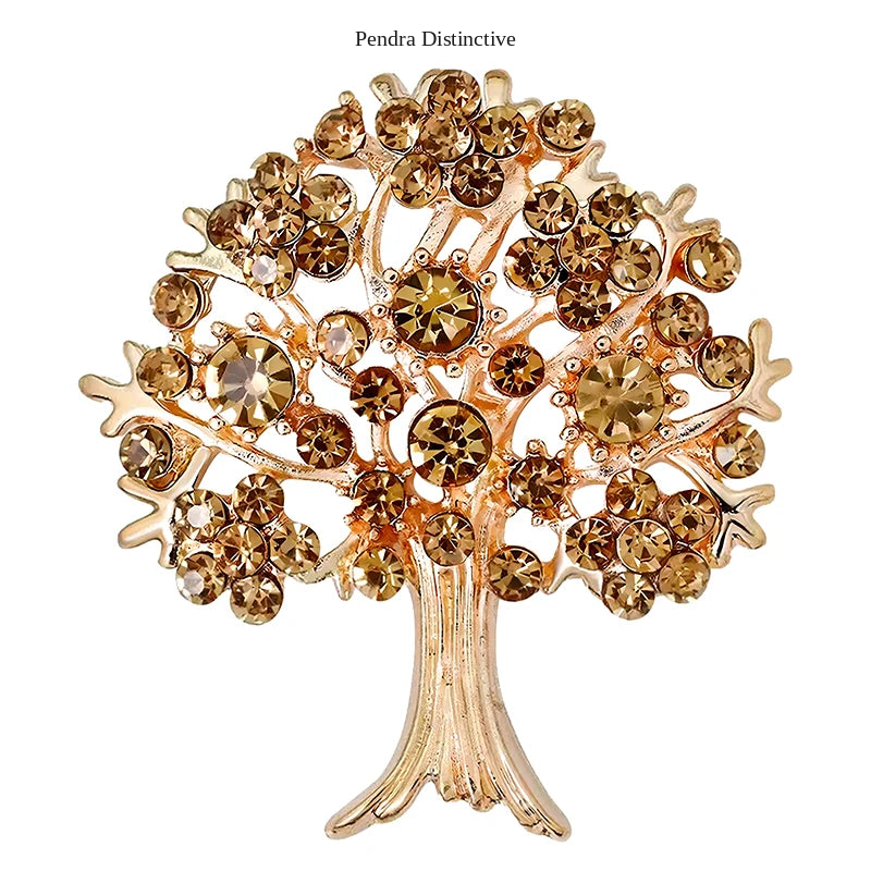 PENDRA Arboris Crystal Tree Brooch