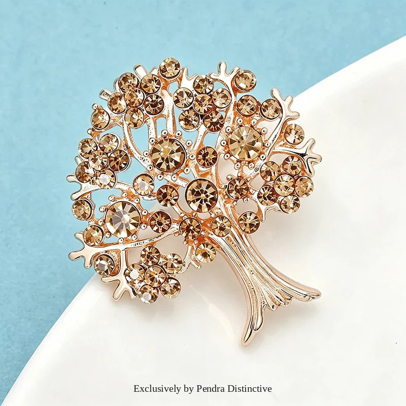 PENDRA Arboris Crystal Tree Brooch
