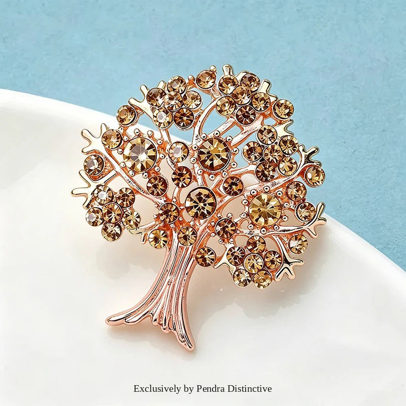 PENDRA Arboris Crystal Tree Brooch