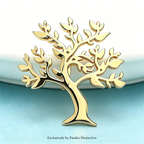 PENDRA Arboris Stainless Steel Tree of Life Brooch