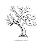 PENDRA Arboris Stainless Steel Tree of Life Brooch