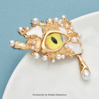 PENDRA Art Design Eye Brooch