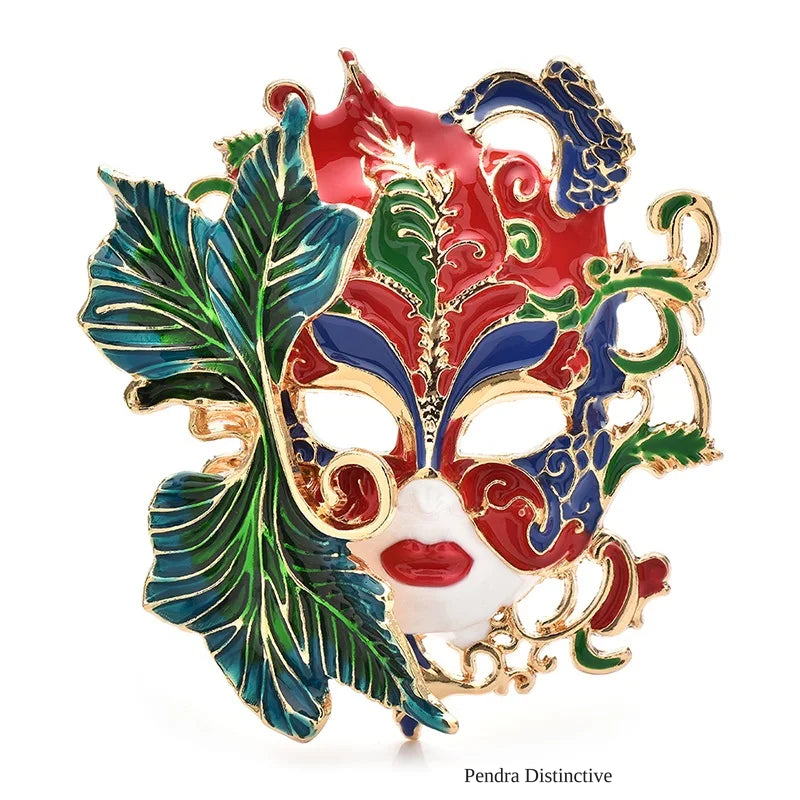 PENDRA Vintage Beautiful Art Face Brooch