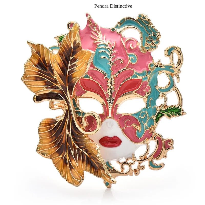 PENDRA Vintage Beautiful Art Face Brooch