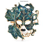 PENDRA Vintage Beautiful Art Face Brooch