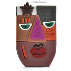 PENDRA Acrylic Art Face Brooch
