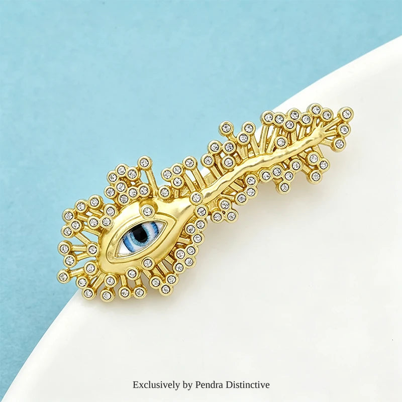 PENDRA Charming Artistic Eye Brooch