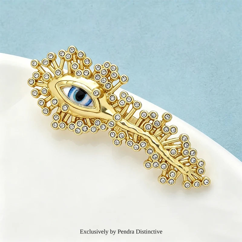 PENDRA Charming Artistic Eye Brooch