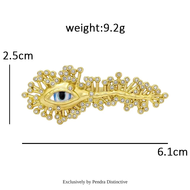 PENDRA Charming Artistic Eye Brooch