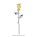 PENDRA Aurelia Classic Gold Rose Flower Brooch