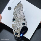 PENDRA Aurelia Crystal Golden Leaf Brooch