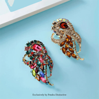 PENDRA Aurelia Rhinestone Flower Brooch