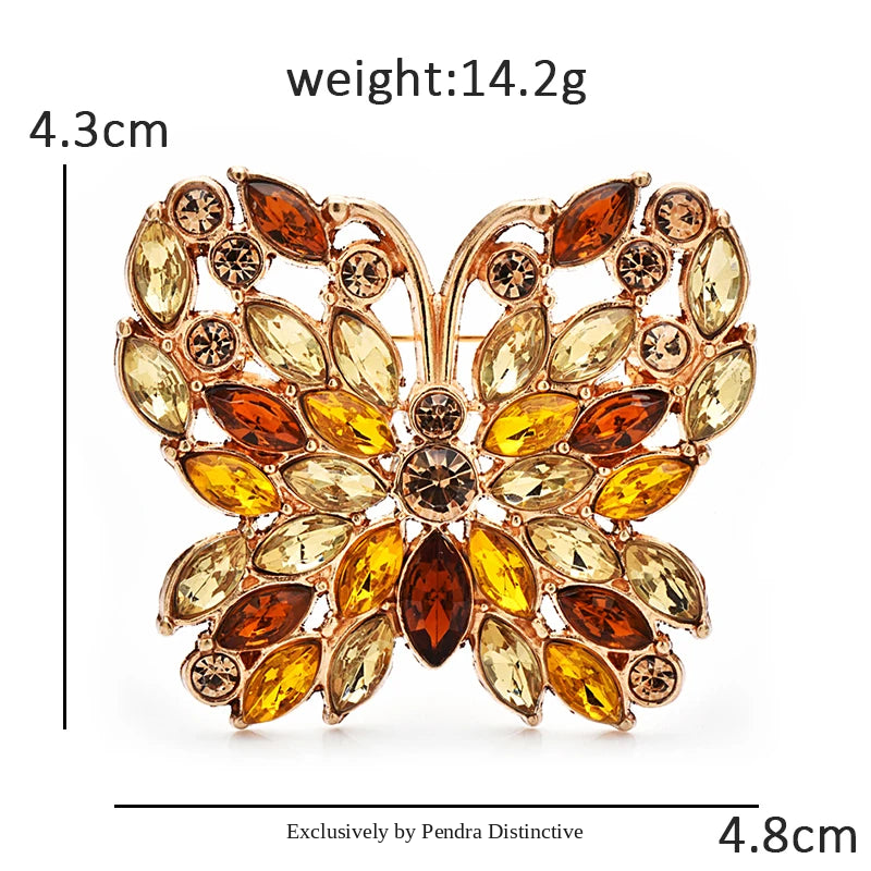 PENDRA Aurelia2 Rhinestone Brooch
