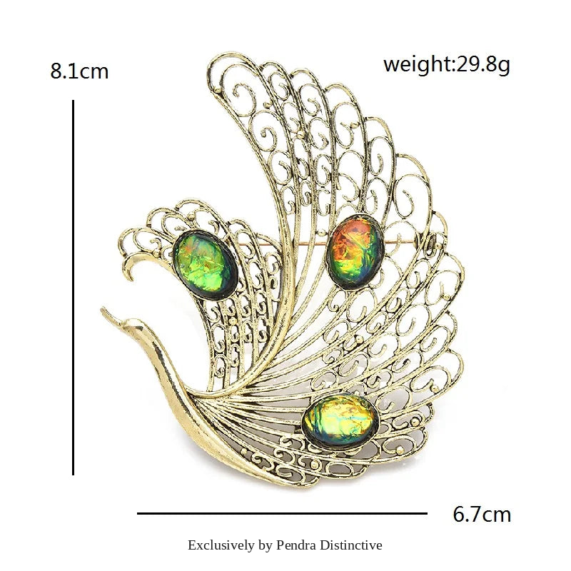 PENDRA Aveline3 Bird Brooch