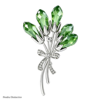 PENDRA Banquetflora Crystal Flower Brooch