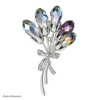 PENDRA Banquetflora Crystal Flower Brooch