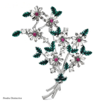 PENDRA Banquetflora Crystal Flower Brooch