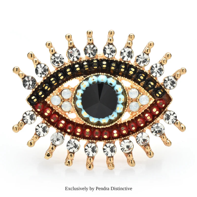 PENDRA Beads Eye Brooch