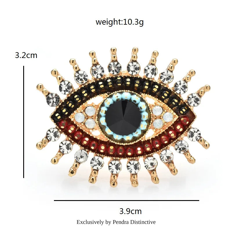 PENDRA Beads Eye Brooch