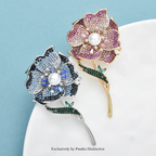 PENDRA Beautiful Begonia Flower Brooch