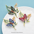 PENDRA Beautiful Butterfly And Flower Brooch