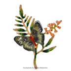 PENDRA Beautiful Butterfly And Flower Brooch