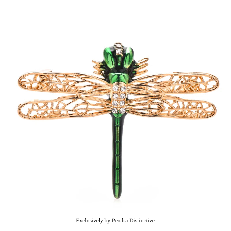 PENDRA Beautiful Dragonfly 2-color Brooch