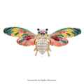 PENDRA Beautiful Enamel Bee Brooch