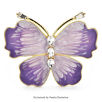 PENDRA Beautiful Enamel Butterfly Brooch