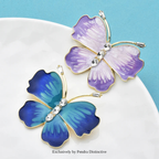 PENDRA Beautiful Enamel Butterfly Brooch
