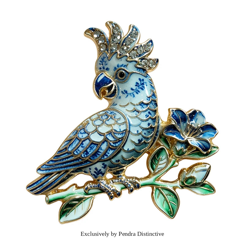 PENDRA Beautiful Parrot Bird Brooch