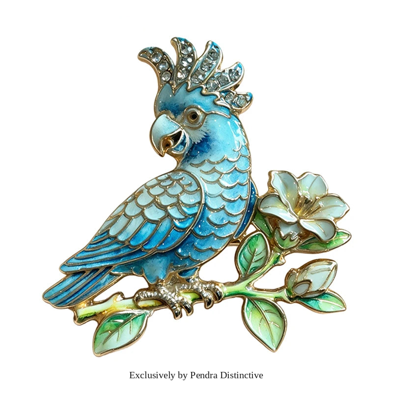 PENDRA Beautiful Parrot Bird Brooch