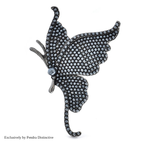 PENDRA Beautiful Pearl Butterfly Brooch