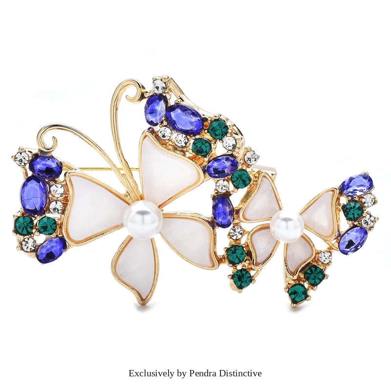 PENDRA Beauty 2 Butterfly Brooch