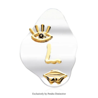 PENDRA Beauty Eye Mouth Face Brooch