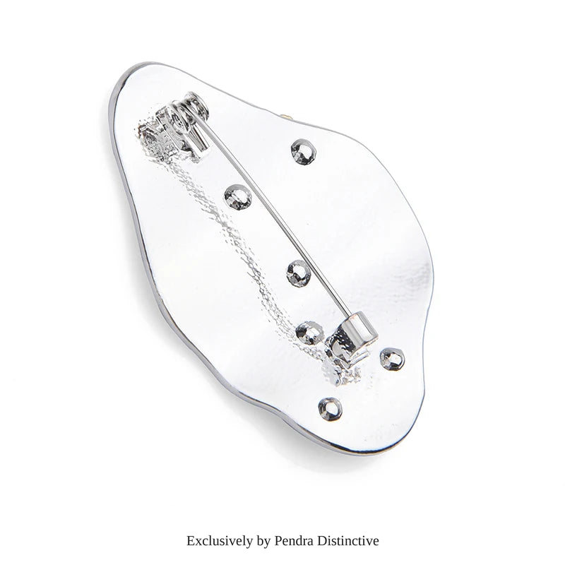 PENDRA Beauty Eye Mouth Face Brooch