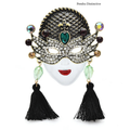 PENDRA Big Vintage Beauty Face Brooch