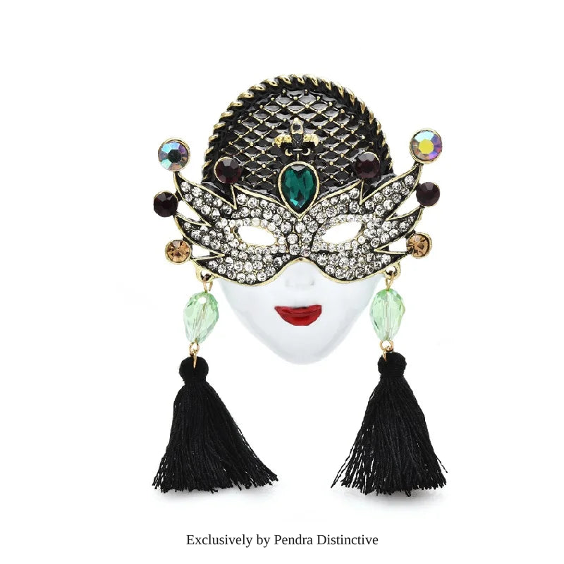 PENDRA Big Vintage Beauty Face Brooch