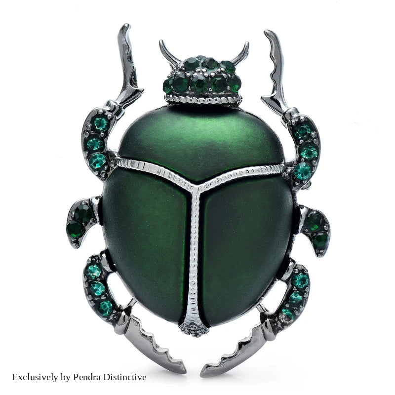 PENDRA Beetlebright Insect Brooch