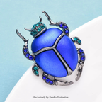 PENDRA Beetlebright Insect Brooch