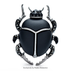PENDRA Beetlebright Insect Brooch