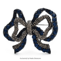 PENDRA Belladouble Shining Double-Layer Bowknot Brooch