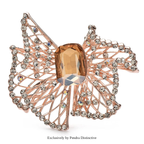 PENDRA Bellara Hollow Crystal Bowknot Brooch