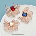 PENDRA Bellara Hollow Crystal Bowknot Brooch