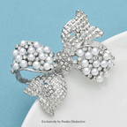 PENDRA Bellara Pearl Rhinestone Bowknot Brooch